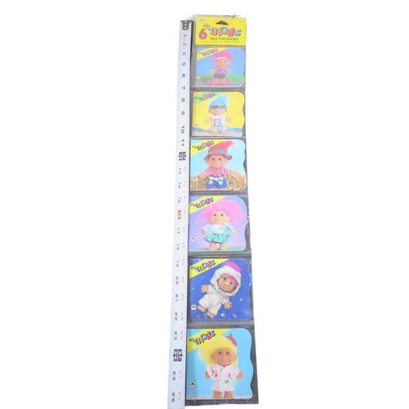 Vintage 1992 Trolls Mini Fun Books Set - Golden Books - Collectible Activity Set - Picture 16 of 16